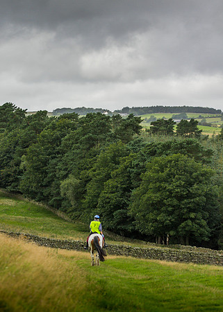 Riding into Raby.